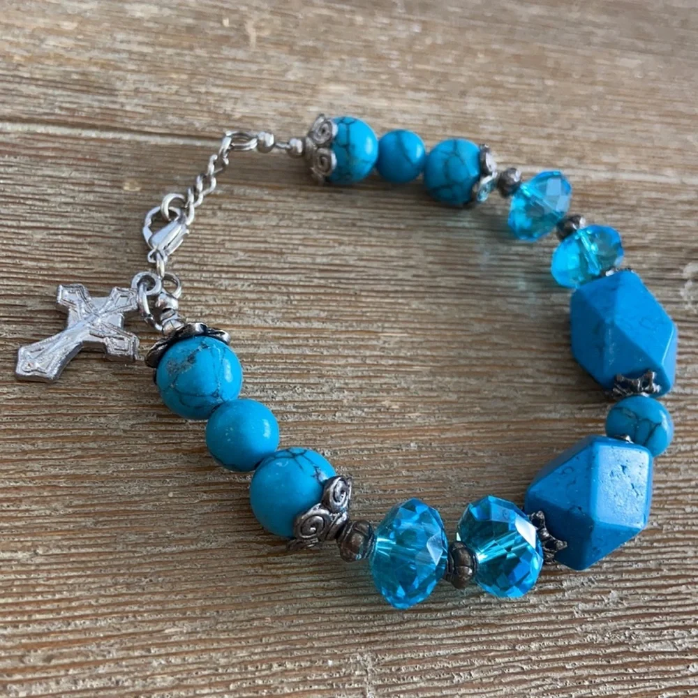 Cross Turquoise Bracelet